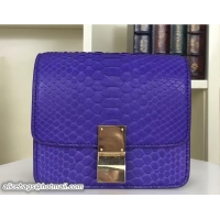 Low Price Celine Python Leather Classic Box Small Bag 703083 Blue