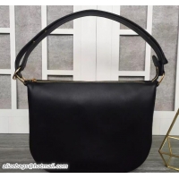 Most Popular Celine Natural Calfskin Small Saddle Bag 703094 Black