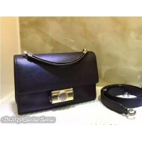 Durable Bvlgari Monete Flap Cover Small Bag with Tubogas Handles 38981 Black