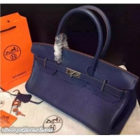 Grade Quality Hermes Birkin 42cm Bag in Original Togo Leather Bag H60302 Dark Blue