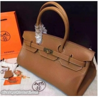 Crafted Hermes Birkin 42cm Bag in Original Togo Leather Bag H60302 Khaki