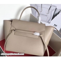 Luxury Celine Belt Tote Small Bag in Calfskin Leather 71815 Apricot