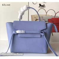 Buy Luxury Celine Belt Tote Mini Bag in Original Clemence Leather 72031 Light Blue