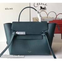 Discount Celine Belt Tote Small Bag in Original Clemence Leather 72101 Ice Green