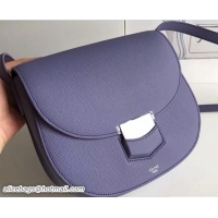 1:1 Celine Grained Calfskin Compact Trotteur Shoulder Bag 72108 Lilac