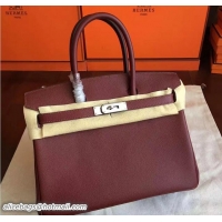 Low Cost Hermes Birkin 30 Bag In Original Epsom Leather With Gold/Silver Hardware 72306 Purple