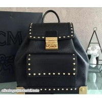 Fashion MCM Berlin Backpack Bag Black 81002