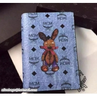 Discount Fashion MCM Rabbit Passport Holder 81008 Blue