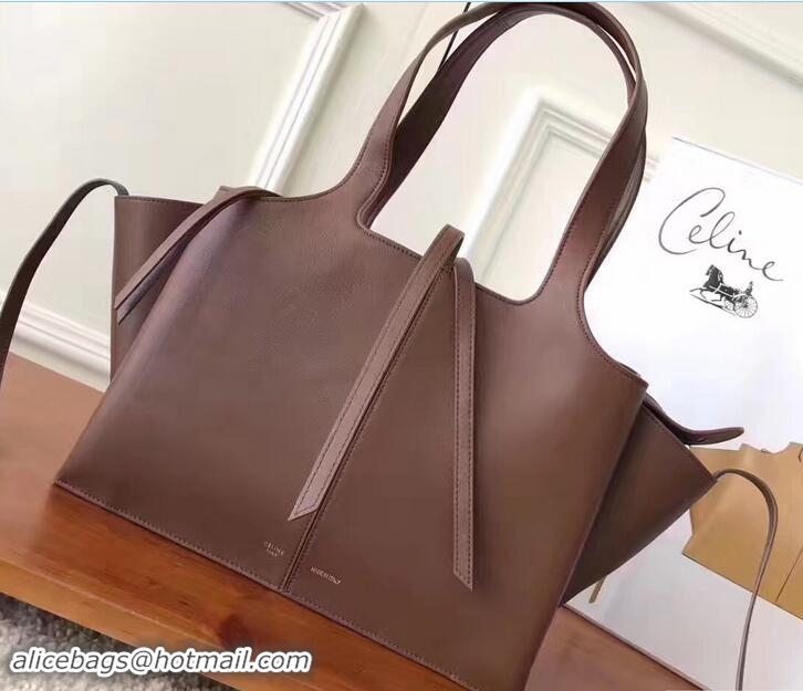 Buy Discount Celine Small Tri-Fold Shoulder Bag Brown 81318