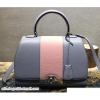 Sophisticated Moynat Petite Réjane Bag in Taurillon Gex Togo Leather M12202 Blue/Pink 2018
