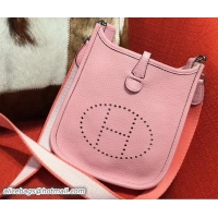 Trendy Design Hermes Togo Leather Mini Evelyne Bag 327016 Cherry Pink