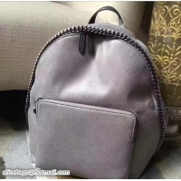 Most Popular Stella McCartney Falabella Shaggy Deer Mini Backpack Bag 407013 Gray