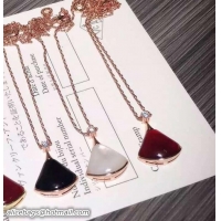 Shop Duplicate Bvlgari Necklace 422021 Pink Gold