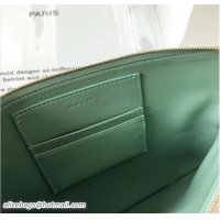 Grade Quality Celine Clutch Pouch Bag Light Green and PVC Transparent Plastic Shopping Bag 62023 2018