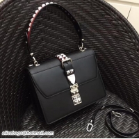 Top Design Prada Elektra Leather Shoulder Bag 1BA179 Black 2018