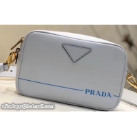 Fashion Prada Mirage Leather Shoulder Camera Bag 1BH093 White 2018
