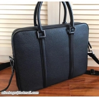 Best Product Prada Calf Leather Briefcase Bag 2VE368 Black