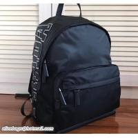 Classic Specials Prada Nylon and Saffiano Leather Backpack Bag 2VZ066 Black Logo Lettering 2018