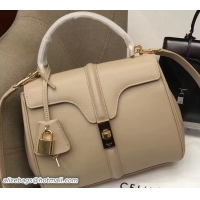 Luxurious Celine Calfskin Small 16 Bag Beige 188003/188004 2019