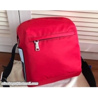 Trendy Design Prada Technical Fabric Bandoleer Shoulder Bag 2VH026 Red 2018