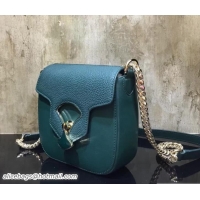 Sumptuous Bvlgari Divas' Dream Flap Bag 285439 Green
