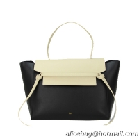 Celine Belt Bag Smooth Calfskin Leather C3345 Black&OffWhite