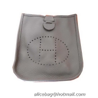 Inexpensive Hermes mini Evelyne Messenger Bag H1608S Grey