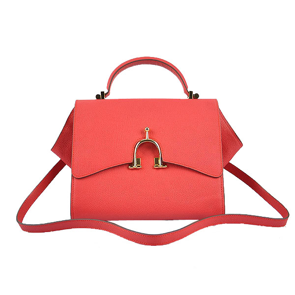 Hot products Hermes 2012 Calf Leather Mini Top Handle Bag Light Red