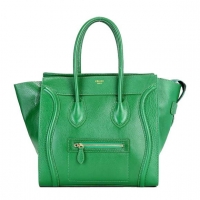 Celine Luggage Medium 1163984LBN in Original Leather Green