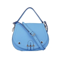 Top Quality Hermes Saffiano Calf Leather Flap Hermes Passe-Guide Bag Blue