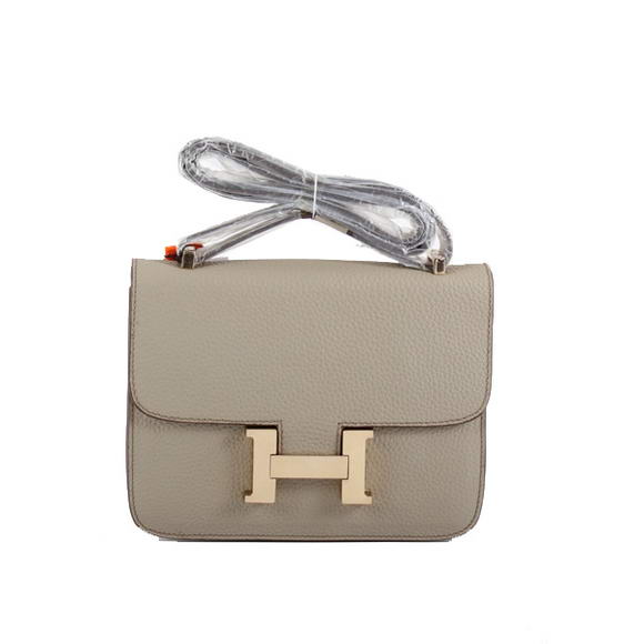Hermes Togo Leather Constance Bag 1622S Light Khaki Golden