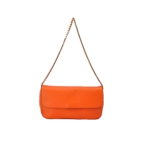Celine Gourmette Small Bag in Ferrari Leather Orange