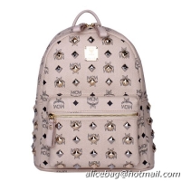MCM Stark Studded Small Backpack MC2089S OffWhite