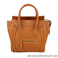 Celine Luggage Micro Bag Smooth Leather 88023 Wheat