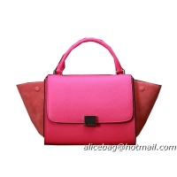 Celine mini Trapeze Top Handle Bag Original Grainy Leather 3342S Rose