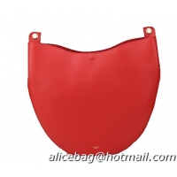 Celine Hobo Handbag Original Leather 174893 Red