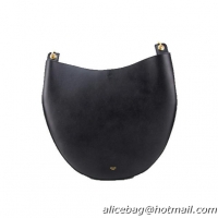 Celine Hobo Handbag Original Leather 174893 Black
