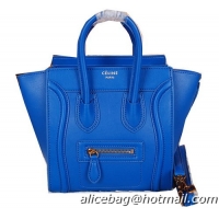 Celine Luggage Nano Bag Ferrari Leather CL3308S Blue