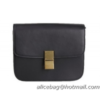 Celine Classic Box Small Flap Bag Calfskin C88007 Black
