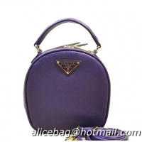 Prada Saffiano Leather Hobo Bag BL8896 Purple