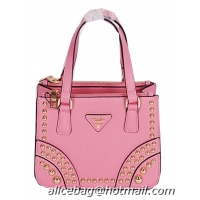 Prada Saffiano Calfskin Leather Tote Bag B1142B Pink
