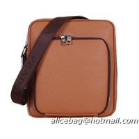 PRADA Grainy Leather Messenger Bag VA6688 Wheat