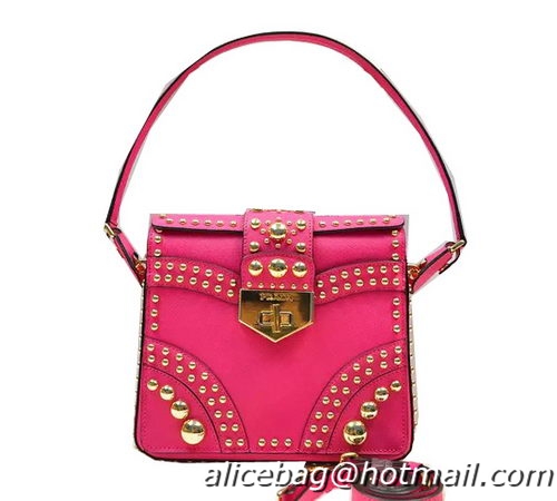 Prada Saffiano Leather Flap Bag B5045M Rose
