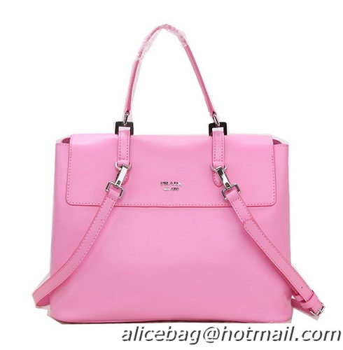 Prada Calfskin Leather Tote Bag BN2789 Pink