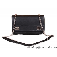 Prada Lux Calf Leather Flap Bag BT0992 Black
