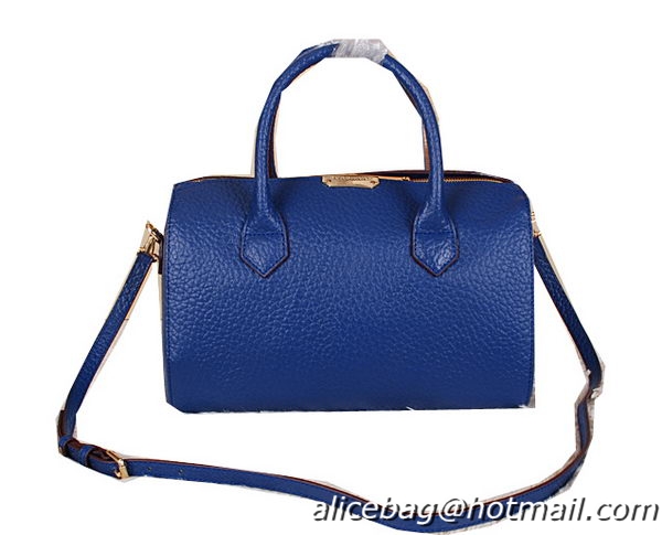 Prada Grainy Leather Boston Bag BN6311 Blue