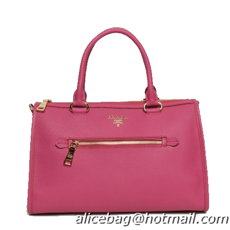 Prada Original Leather Top Handle Bags BL0805 Rose