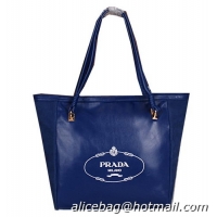 Prada Smooth Leather Shoulder Bag PR68671 Royal
