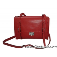 Prada Lux Nappa Leather Flap Bags BT0993 Burgundy
