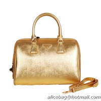 PRADA Saffiano Leather Two Handle Bag BN0823 Gold